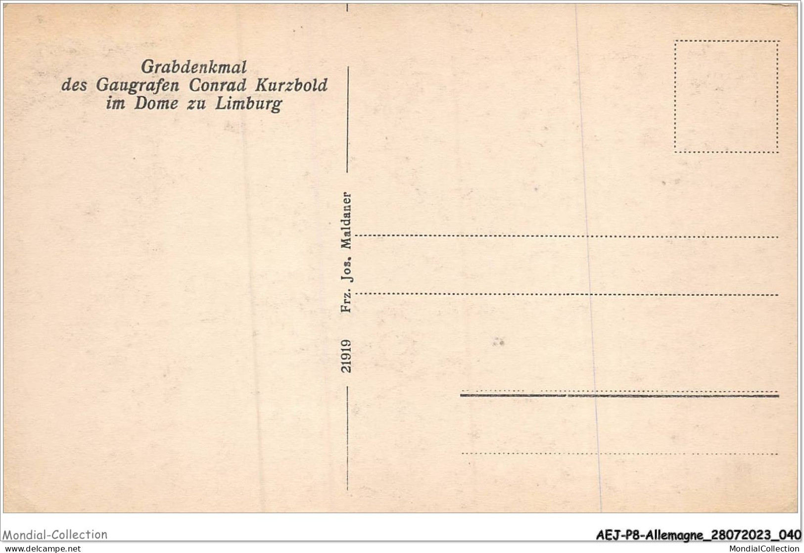 AEJP8-0630- ALLEMAGNE - GRBDENKMAL DES GAUGRAFEN CONRAD KURZBOLD IM DOME ZU LIMBURG - Limburg