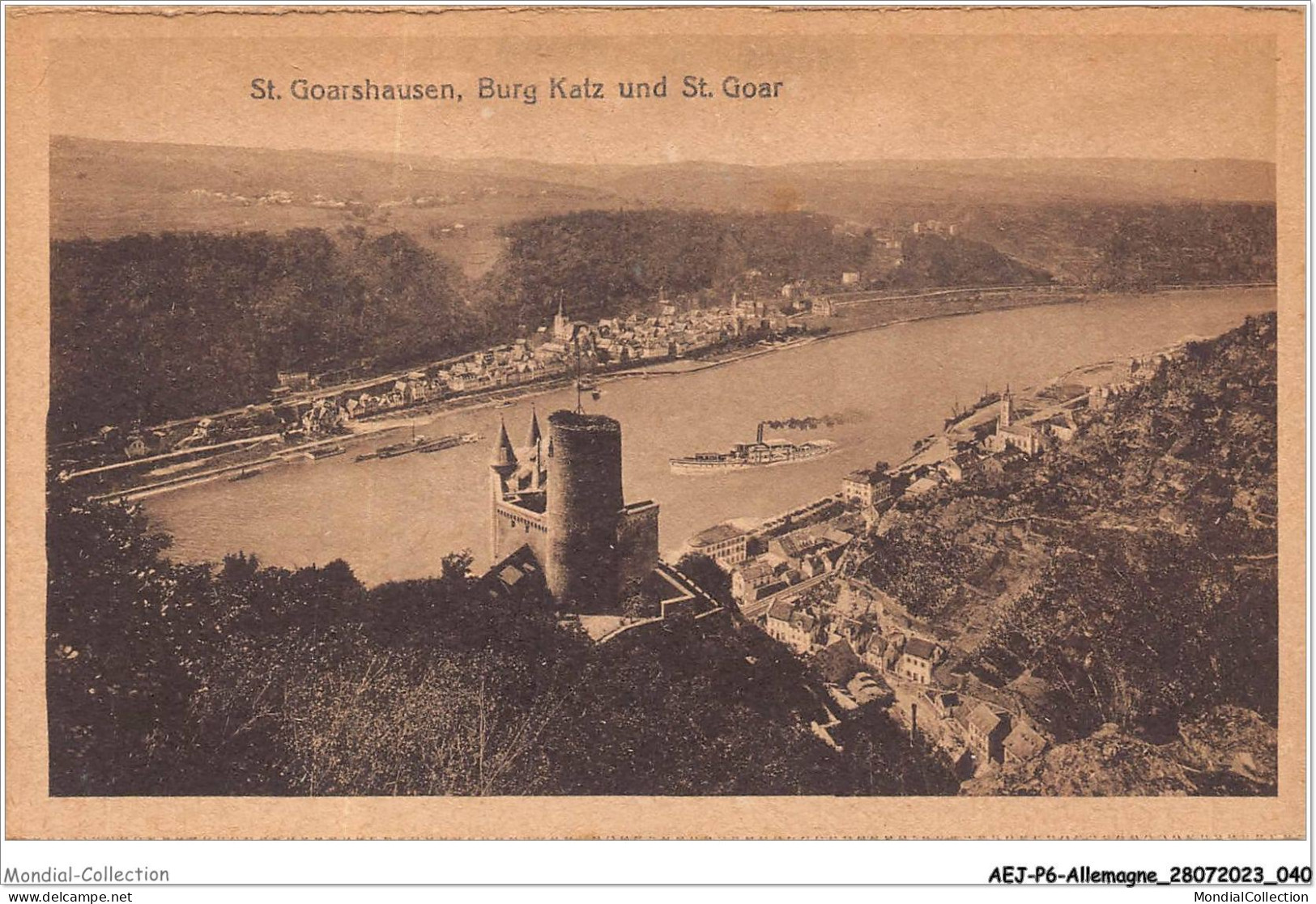 AEJP6-0459- ALLEMAGNE - ST-GOARSHAUSEN - BURG KATZ UND ST-GOAR - St. Goar