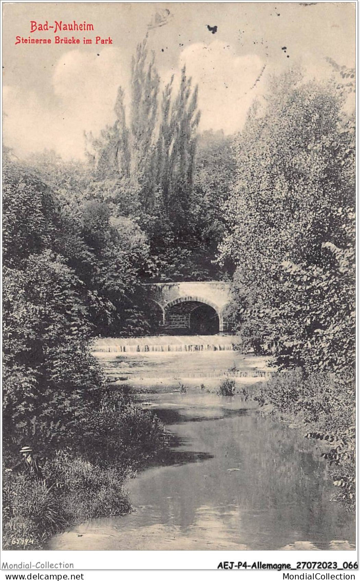 AEJP4-0301 - ALLEMAGNE - BAD NAUHEIM - STEINERUE BRUCKE IM PARK - Bad Nauheim