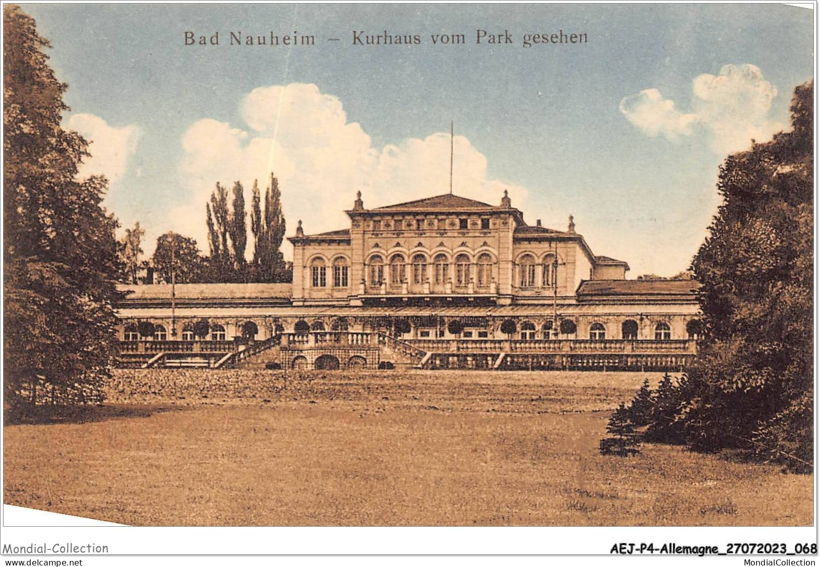 AEJP4-0302 - ALLEMAGNE - BAD NAUHEIM - KURHAUS VOM PARK GESEHEN - Bad Nauheim