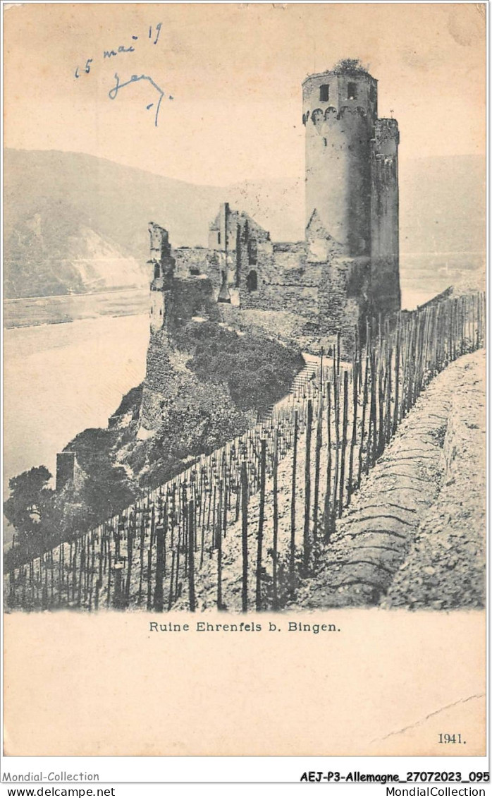 AEJP3-0224 - ALLEMAGNE - RUINE EHRENFELS B - BINGEN - Bingen