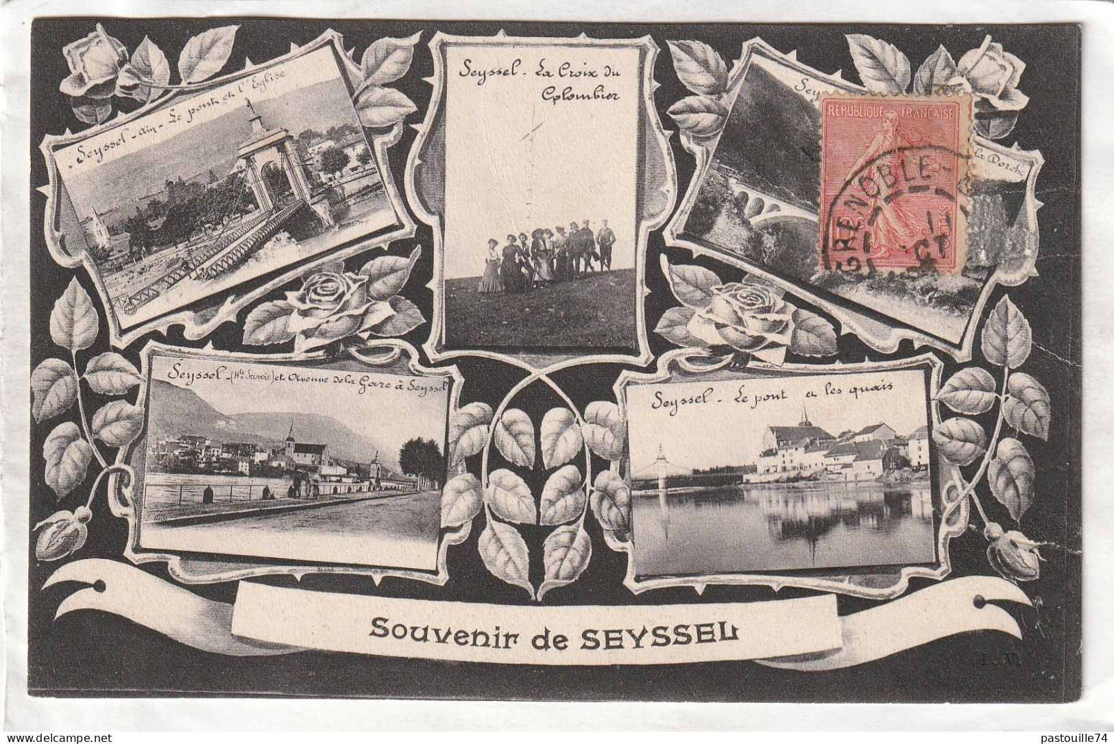 CPA :  14 X 9  -  Souvenir De  SEYSSEL - Seyssel