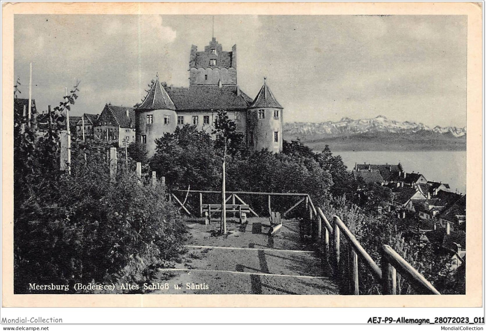 AEJP9-0708- ALLEMAGNE - MEERSBURG - ALTES SCHLOSS UND SANTIS - Goettingen