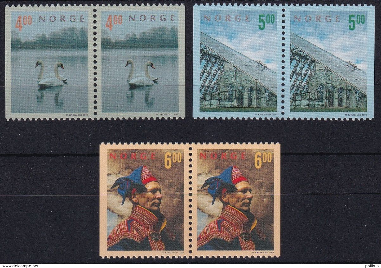 MiNr. 1307 - 1309 Norwegen 1999, 12. April. Tourismus - Postfrisch/**/MNH - Ungebraucht