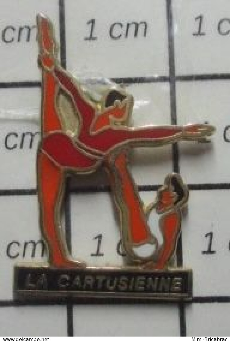 511B Pin's Pins / Beau Et Rare / SPORTS / CLUB GYMNASTIQUE LA CARTUSIENNE ST LAURENT DU PONT - Gymnastics