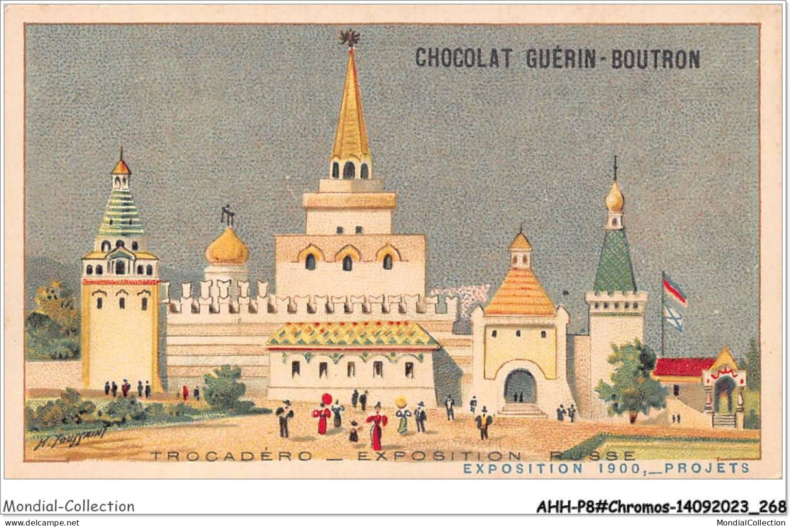 AHHP8-1535 - CHROMOS - CHOCOLAT-GUERIN-BOUTRON - PARIS - Trocadero - Exposition Russe - 10,5 X 7cm - Guérin-Boutron