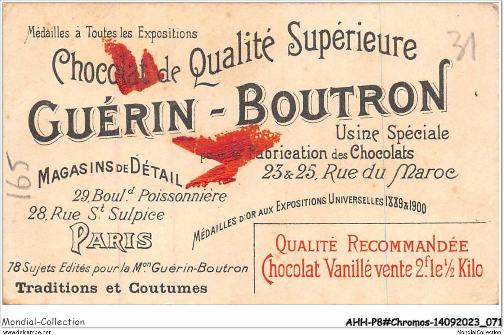 AHHP8-1436 - CHROMOS - CHOCOLAT-GUERIN-BOUTRON - PARIS - Fete De Jeanne D'arc A Orleans - 10,5 X 7cm - Guérin-Boutron