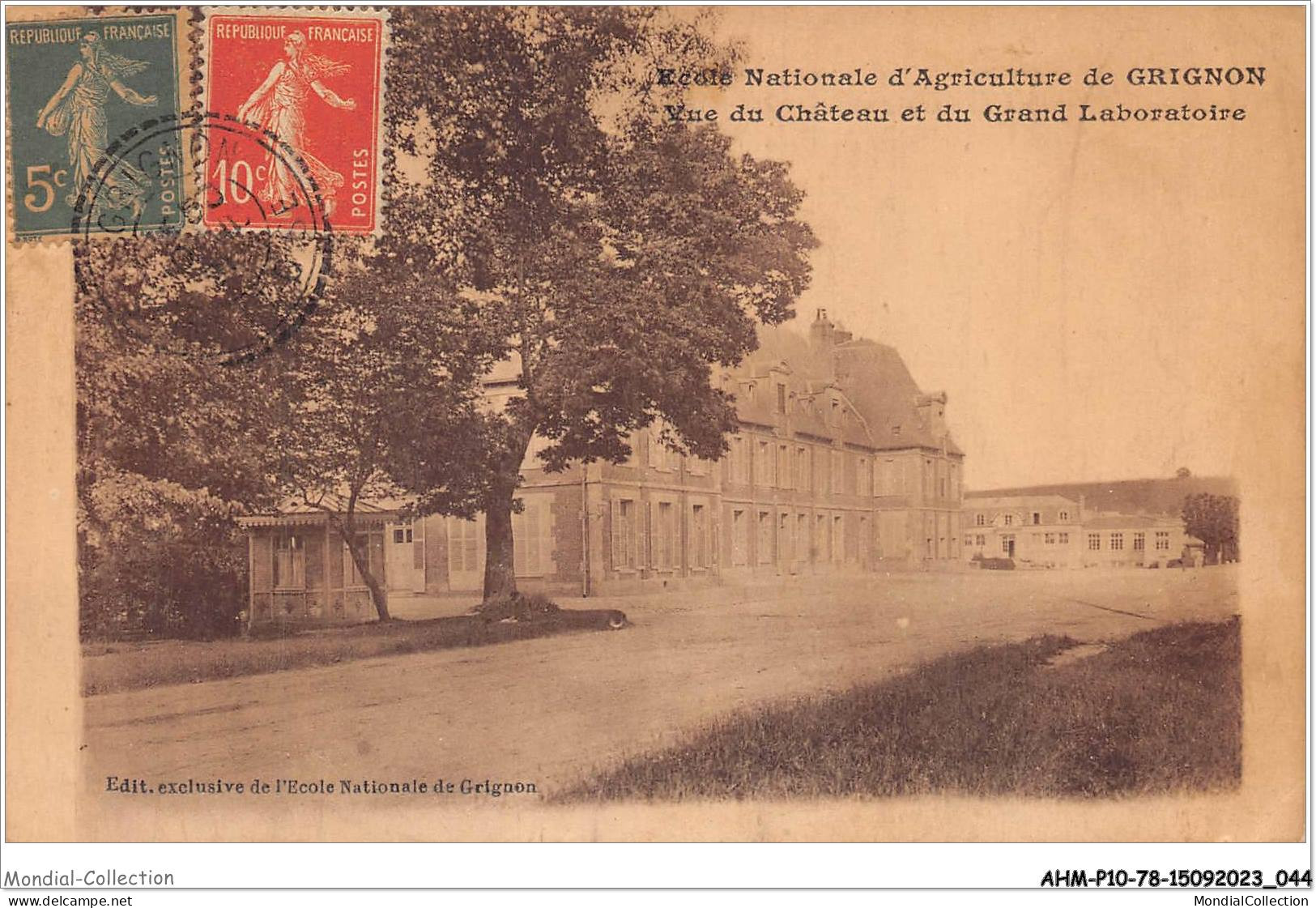 AHMP10-78-1010 - école Nationale D'agriculture De GRIGNON - Vue Du Château Et Du Grand Laboratoire - Grignon
