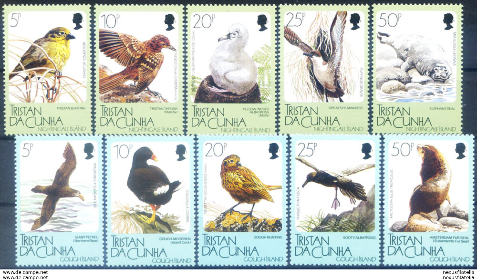 Fauna. Uccelli 1988-1989. - Tristan Da Cunha