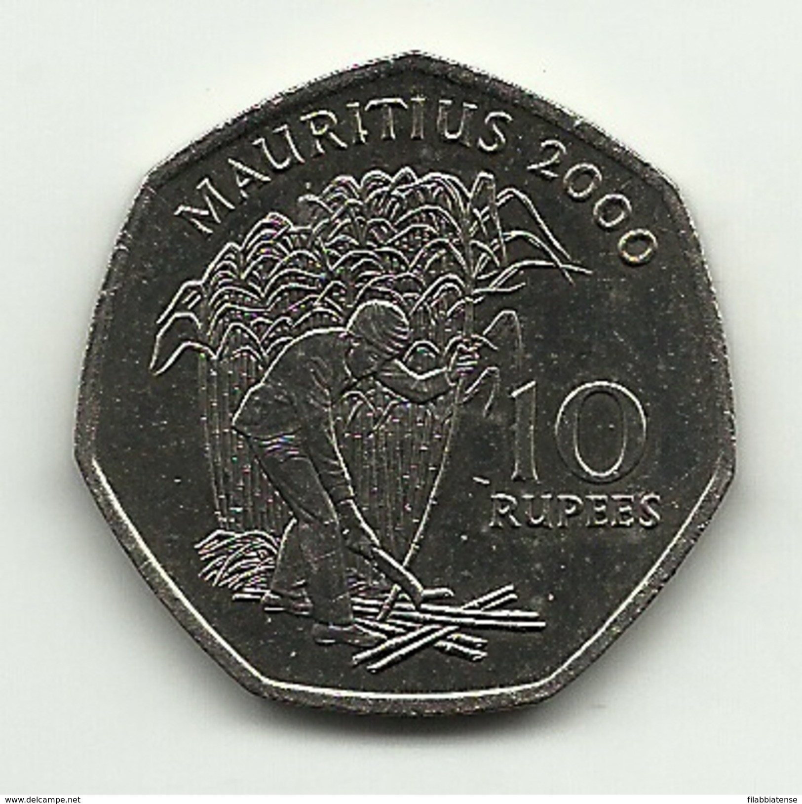 2000 - Mauritius 10 Rupees, - Mauricio