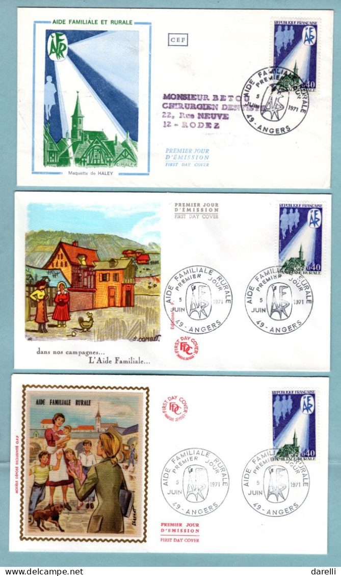 FDC France 1971 - Aide Familiale Et Rurale YT 1682  -  49 Angers - 1970-1979