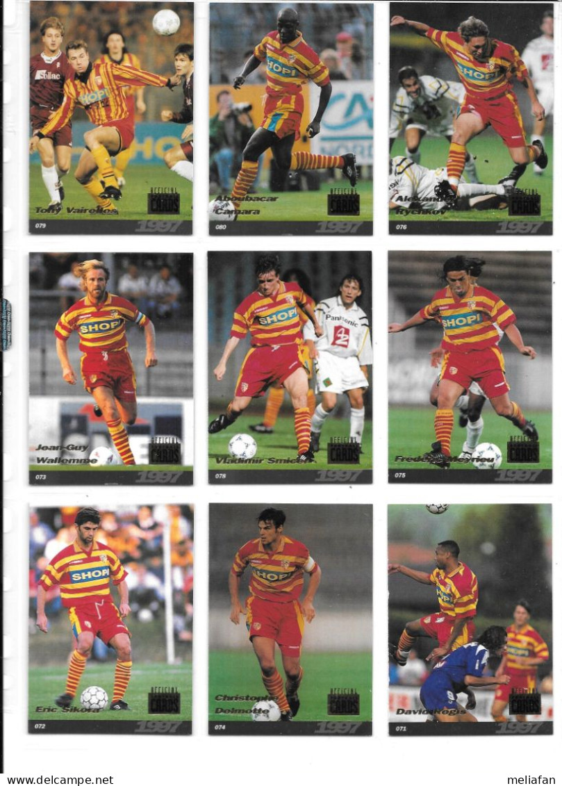 EL05 - LOT CARTES PANINI 1994 1995 + PREMIUM - RC LENS - Leichtathletik