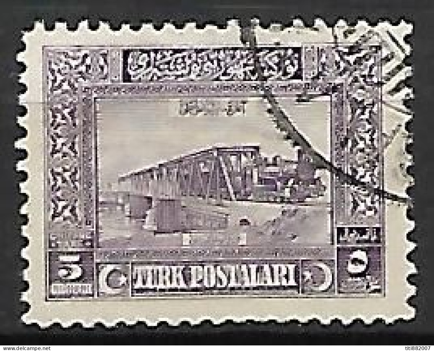 TURQUIE    -    TAXE   - 1926.   Y&T N° 68 Oblitéré.  Train - Portomarken