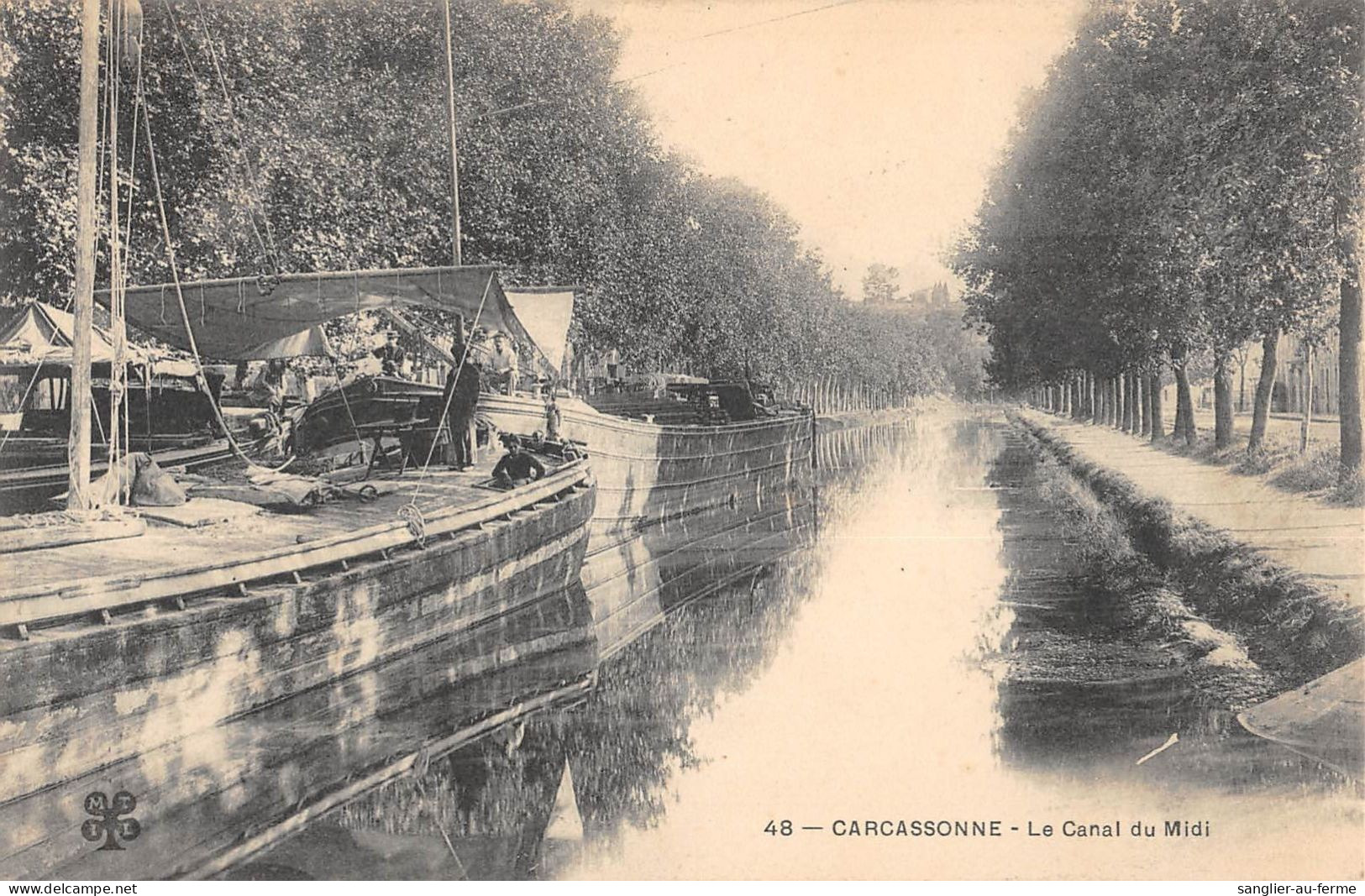 CPA 11 CARCASSONNE / LE CANAL DU MIDI - Carcassonne