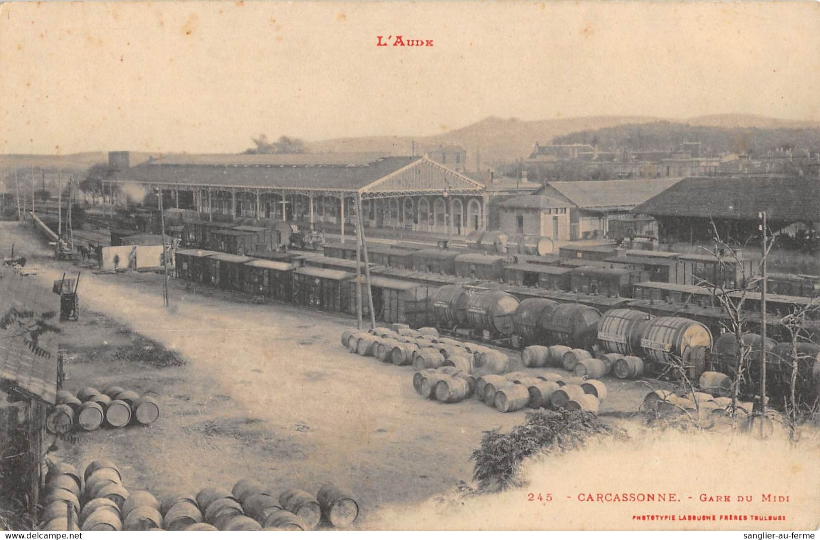 CPA 11 CARCASSONNE / LA GARE DU MIDI / TRAIN - Carcassonne