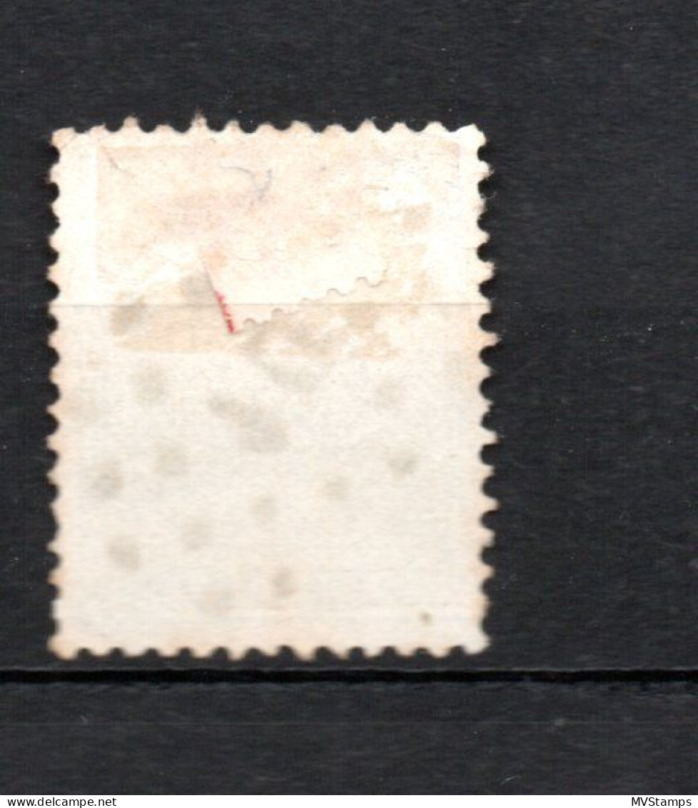 Nederland 1891 Zegel 37 Wilhelmina Met Puntstempel 10 (Bergen Op Zoom) - Used Stamps