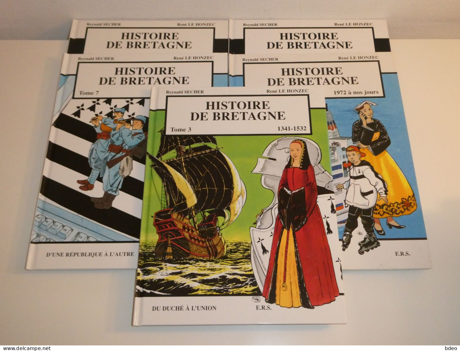 LOT HISTOIRE DE BRETAGNE TOMES 3/7/8/9/10 / TBE - Wholesale, Bulk Lots