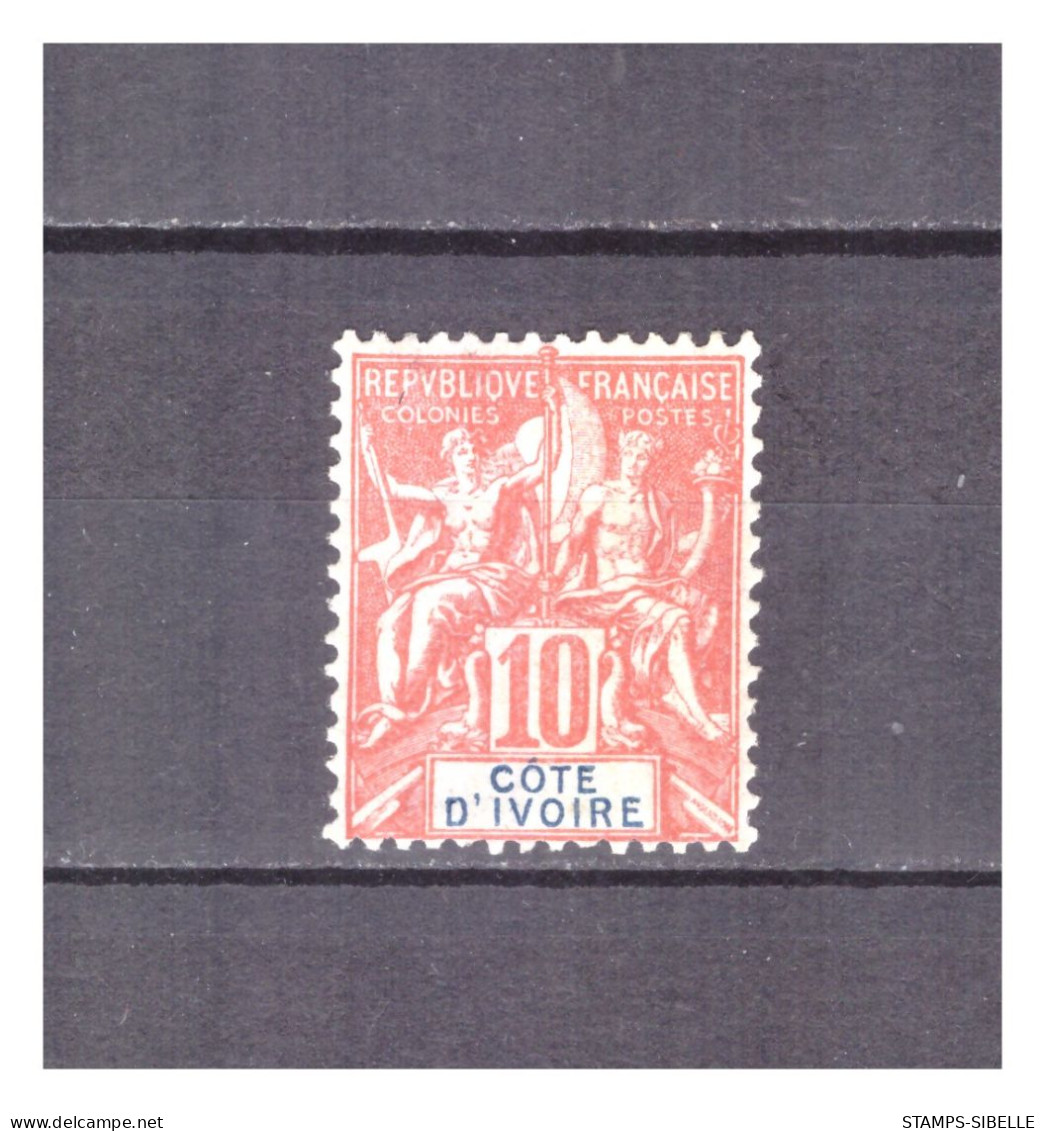 COTE D' IVOIRE     N °   14.   10   C   ROUGE     NEUF  *     .  SUPERBE  . - Unused Stamps