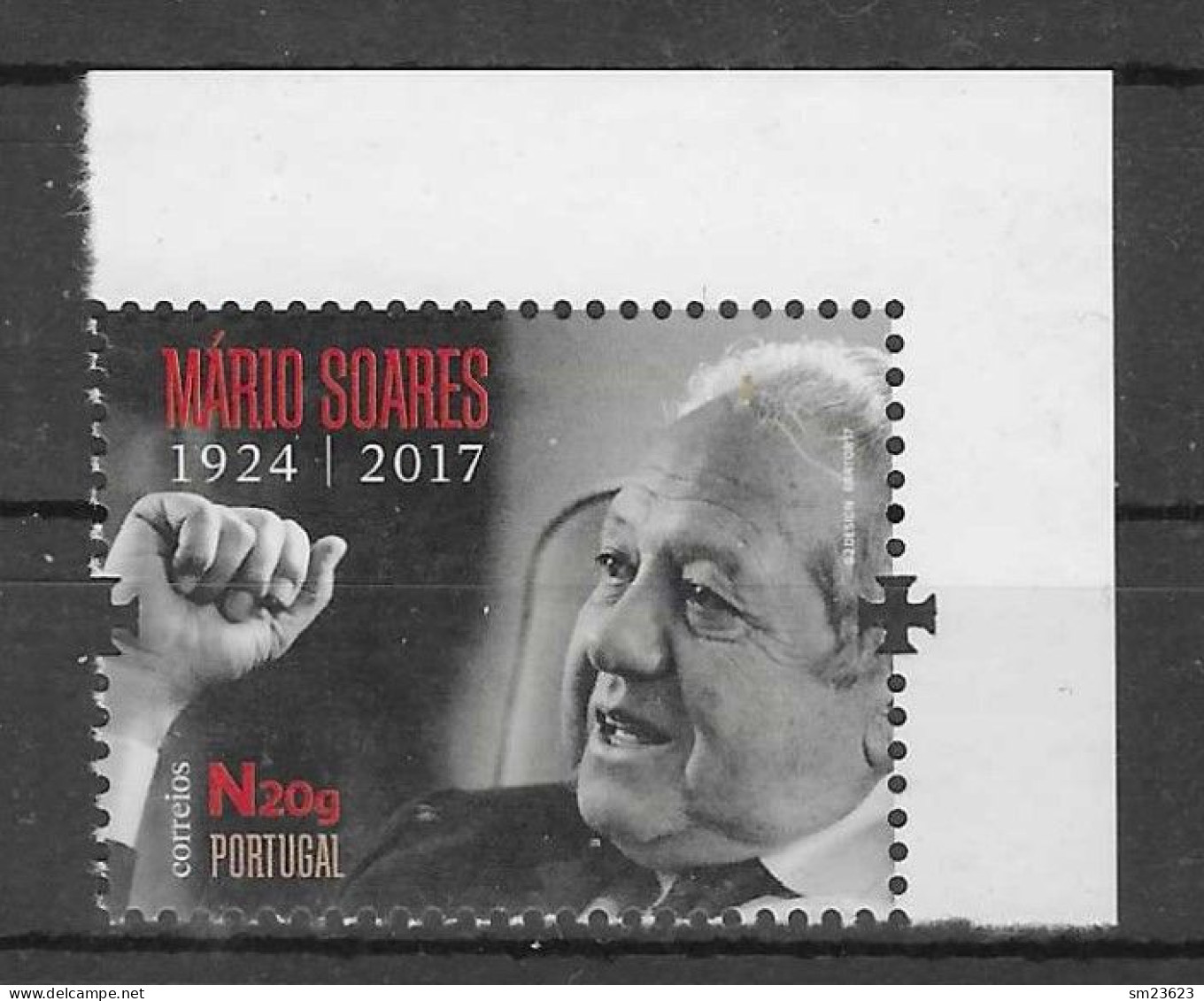 Portugal  2017 , Mário Soares 1924/2017 - Postfrisch / MNH / (**) - Nuovi