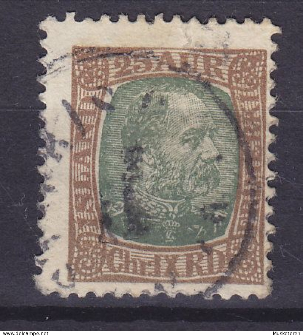 Iceland 1902 Mi. 42, 25 Aur Christian IX. (2 Scans) - Used Stamps