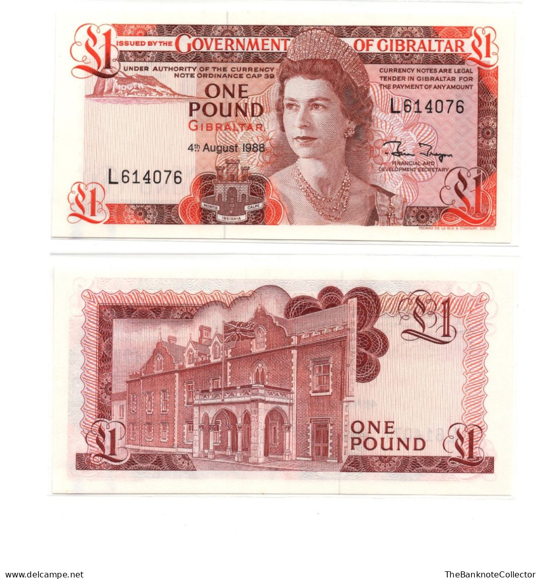 Gibraltar 1 Pound 1988 QEII P-20e - Gibilterra