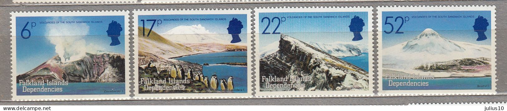 FALKLAND ISLANDS Dependencies Mountains 1984 MNH(**) Mi 125-128  #33828 - Falkland