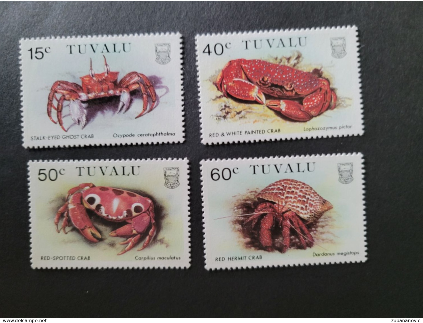 Tuvalu 1986 Crabs - Schalentiere