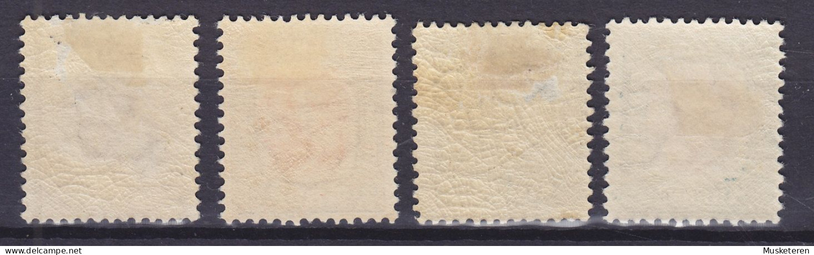 Iceland 1907 Mi. 49-50, 52, 60, 3 Aur, 4 Aur, 6 Aur, 1 Kr. Christian IX. & Frederik VIII., MH* (2 Scans) - Nuovi