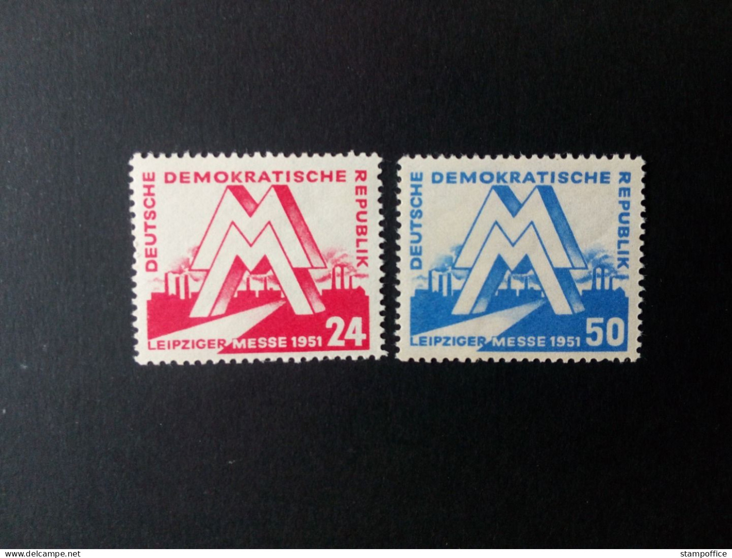 DDR MI-NR. 282-283 POSTFRISCH(MINT) LEIPZIGER FRÜHJAHRSMESSE 1951 - Neufs