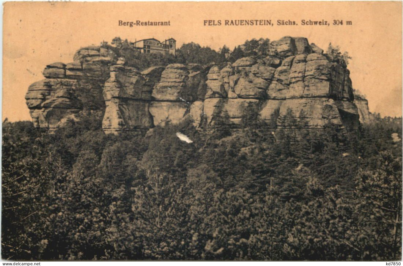 Fels Rauenstein - Berg-Restaurant - Koenigstein (Saechs. Schw.)