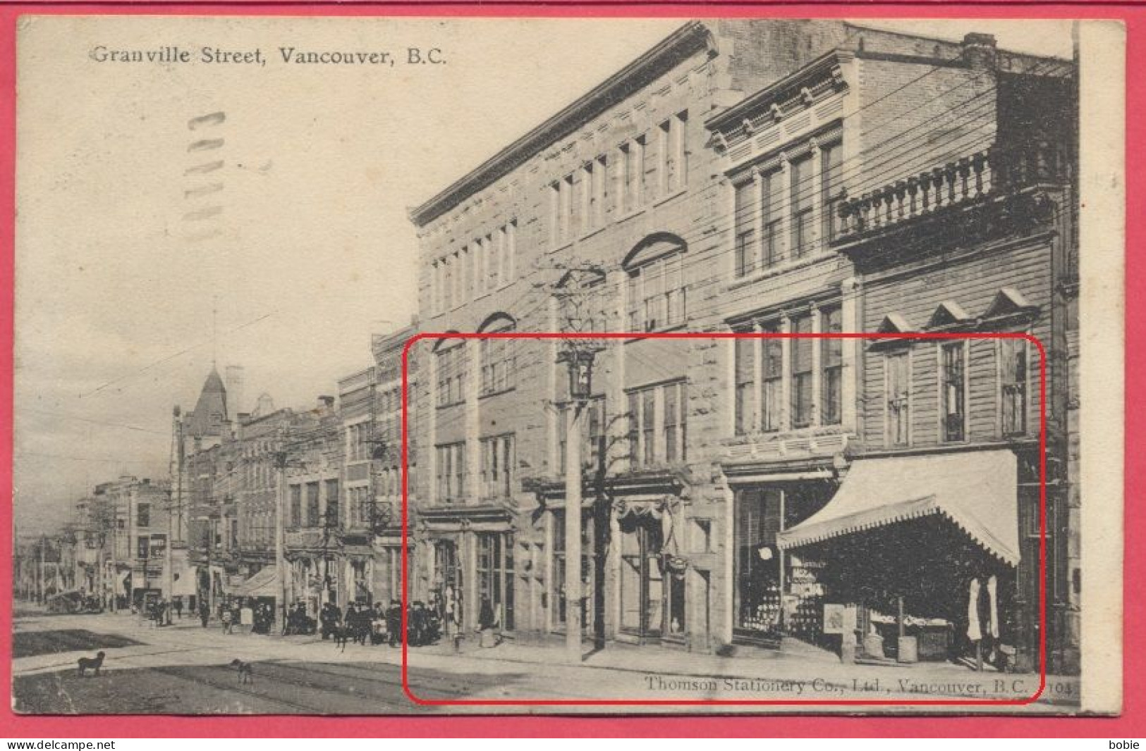 Vancouver - Canada : Granville Street - Rue Animée - Belle Philathélie - Cachet De 1907. - Vancouver