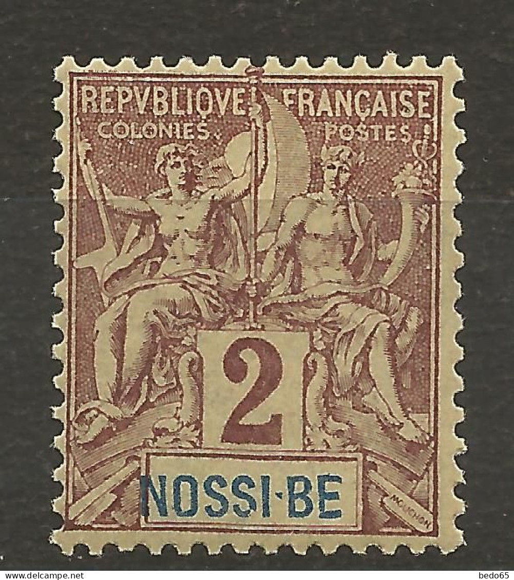 NOSSI-BE N° 28 Sans Accent Sur Le E De BE NEUF** LUXE SANS CHARNIERE / Hingeless / MNH - Neufs