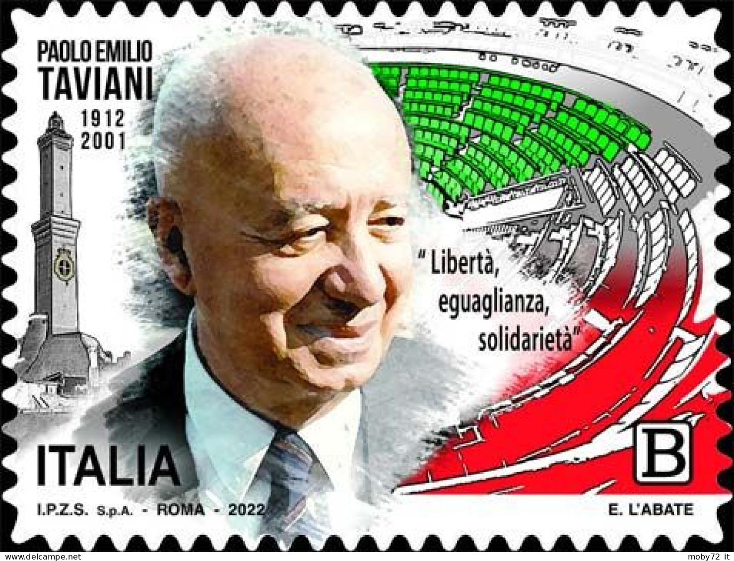 Italia - 2022 - Usato/used - Taviani - 2021-...: Oblitérés