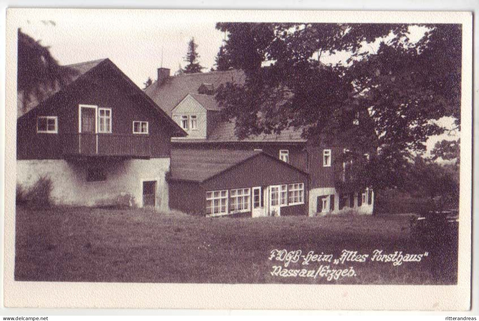 AK Nassau Erzg. Forsthaus Ca 1950 (Al06) - Frauenstein (Erzgeb.)