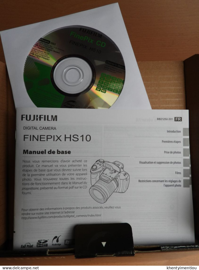 Fujifilm Finepix HS 10 Dans Sa Boîte D'origine Avec Mode D'emploi Et Logiciel Sur CD - Appareils Photo