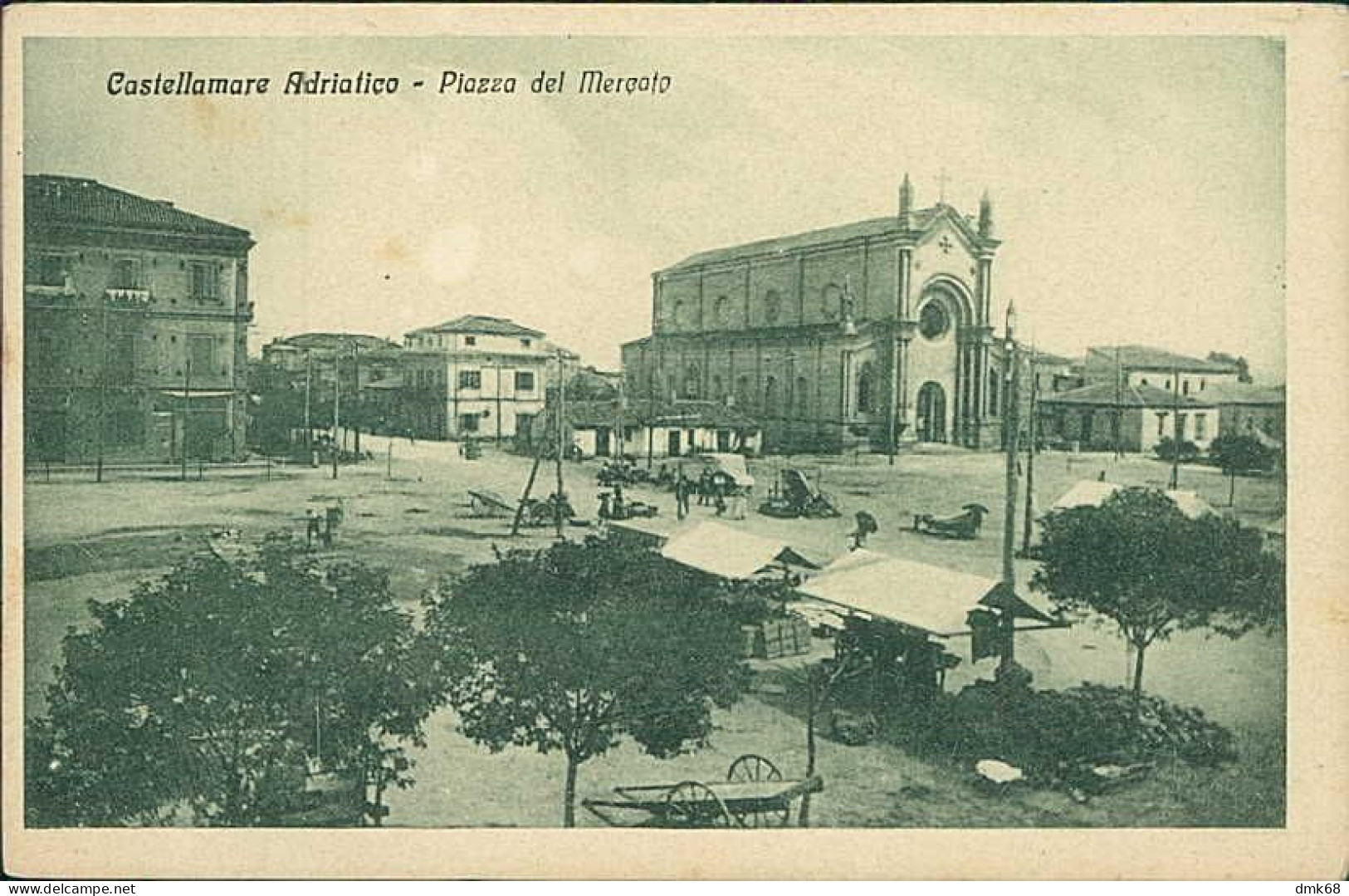 CASTELLAMMARE ADRIATICO ( PESCARA ) PIAZZA DEL MERCATO - EDIZIONE VERROCCHIO - 1920s (20338) - Pescara