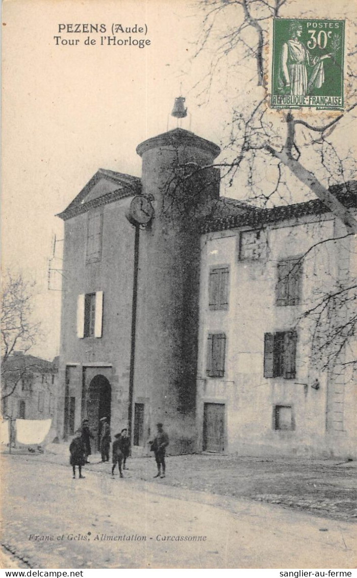 CPA 11 PEZENS / TOUR DE L'HORLOGE - Autres & Non Classés