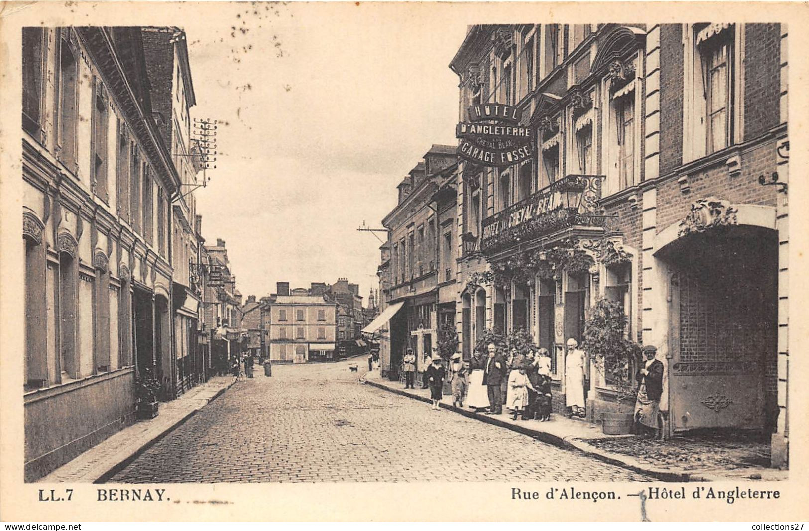 27-BERNAY- RUE D'ALENCON HÔTEL D'ANGLETERRE - Bernay