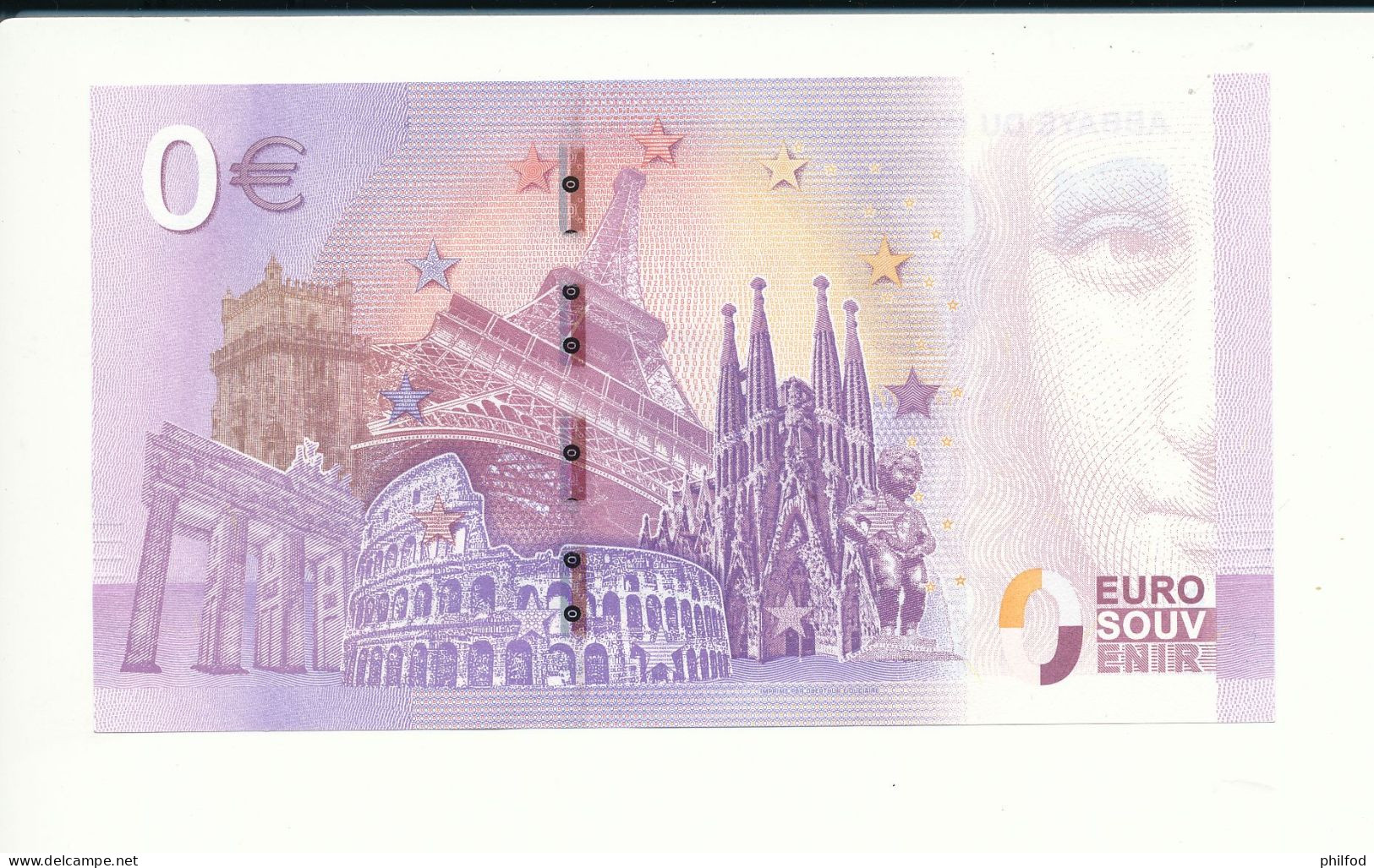 Billet Touristique  0 Euro - ABBAYE DU MONT-SAINT-MICHEL CENTRE DES MONUMENTS NATIONAUX - UEBF - 2019-3 N° 59663 - Altri & Non Classificati