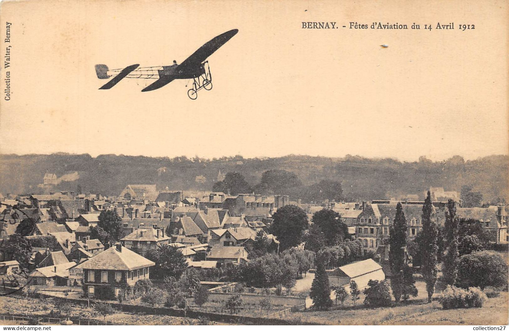 27-BERNAY- FÊTE D'AVIATION DU 14 AVRIL 1912 - Bernay