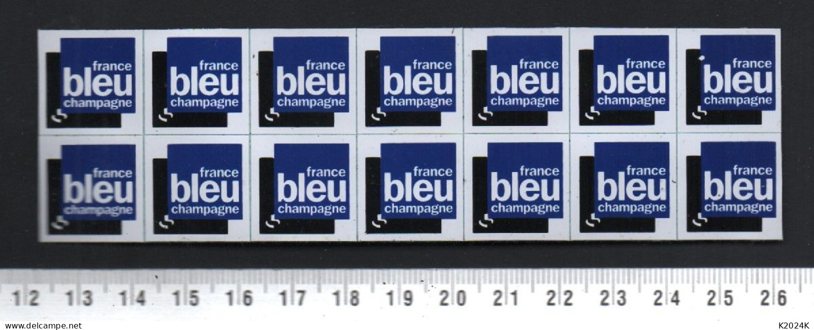 FRANCE BLEU CHAMPAGNE / RADIO FM TV / AUTOCOLLANT - Aufkleber