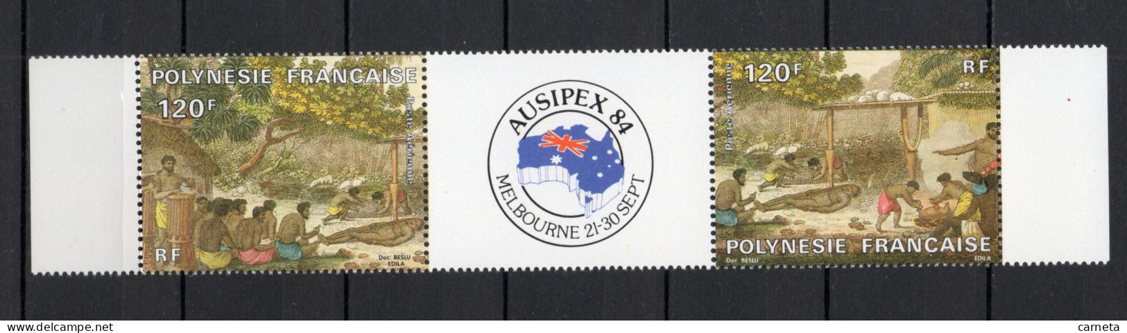 POLYNESIE  PA  N°  185A   NEUF SANS CHARNIERE COTE  10.00€    EXPOSITION PHILATELIQUE MELBOURNE - Unused Stamps
