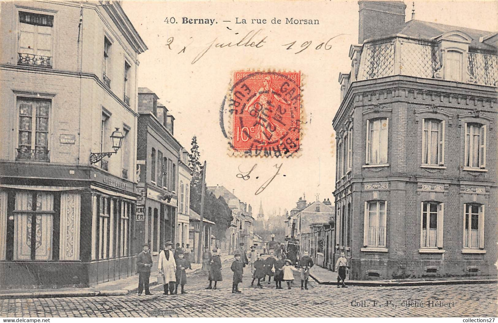 27-BERNAY- LE RUE DE MORSAN - Bernay