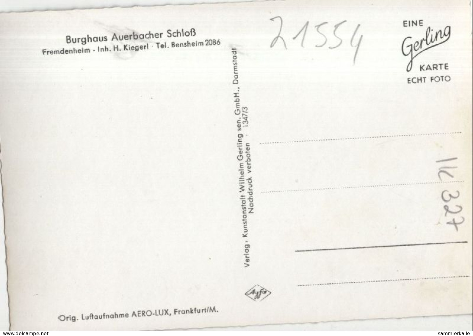 137224 - Bensheim, Schloss Auerbach - Burghaus - Bensheim