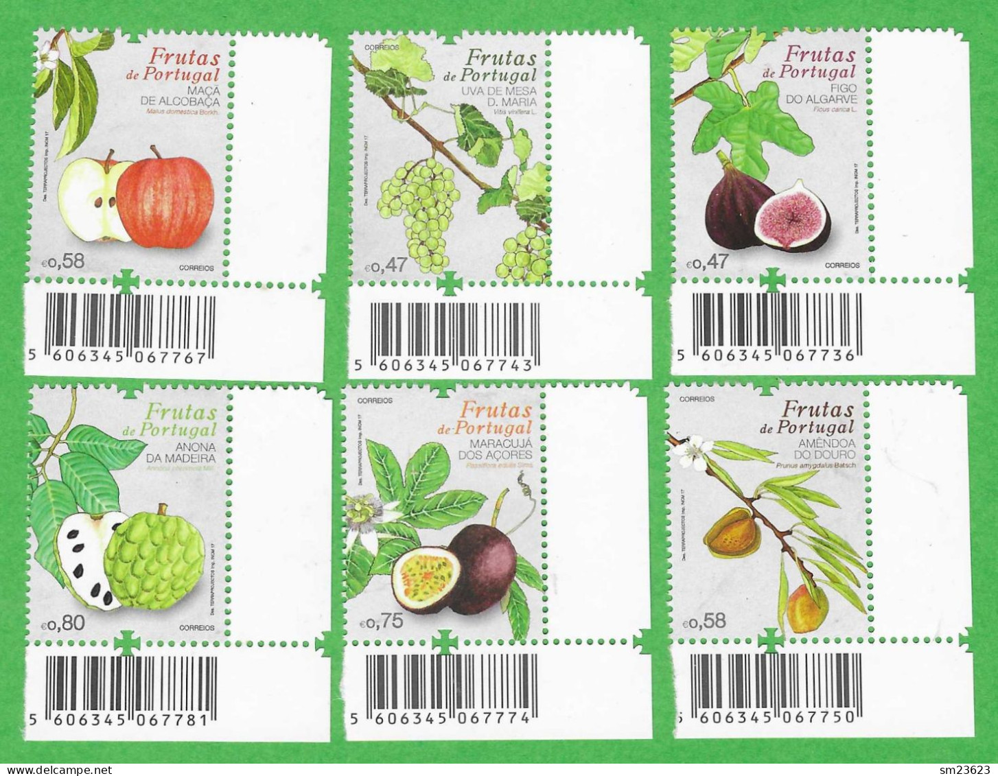 Portugal  2017 ,  Frutas De Portugal - Postfrisch / MNH / (**) - Nuovi