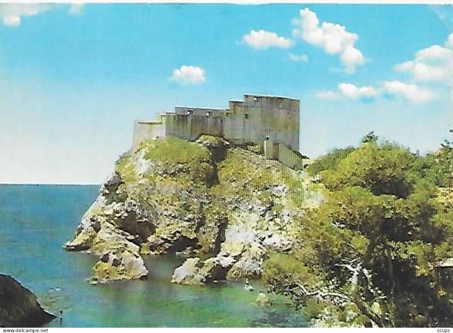 Cachet Sèvres 92 Sur CPM Dubrovnik Lovrijenac - Gebührenstempel, Impoststempel