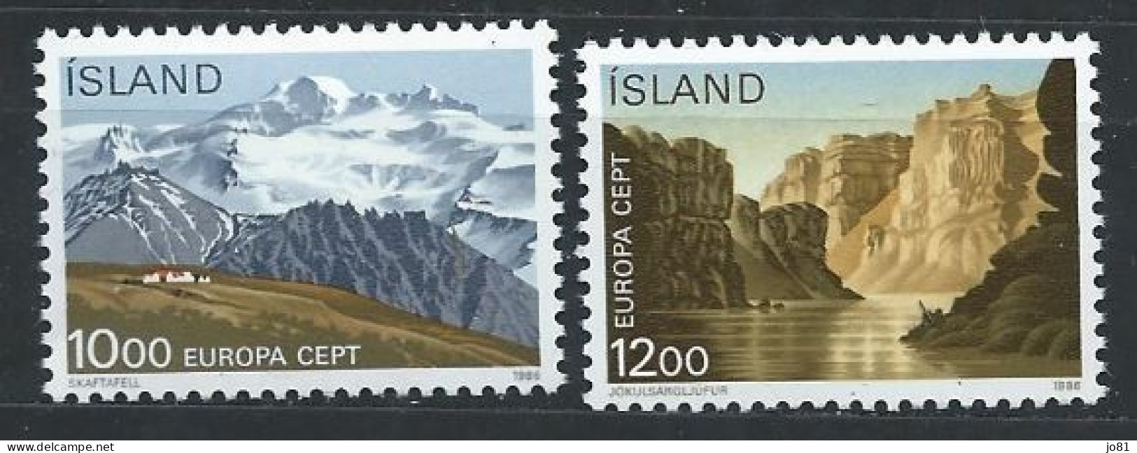 Islande YT 601-602 Neuf Sans Charnière XX MNH Europa 1986 - Unused Stamps