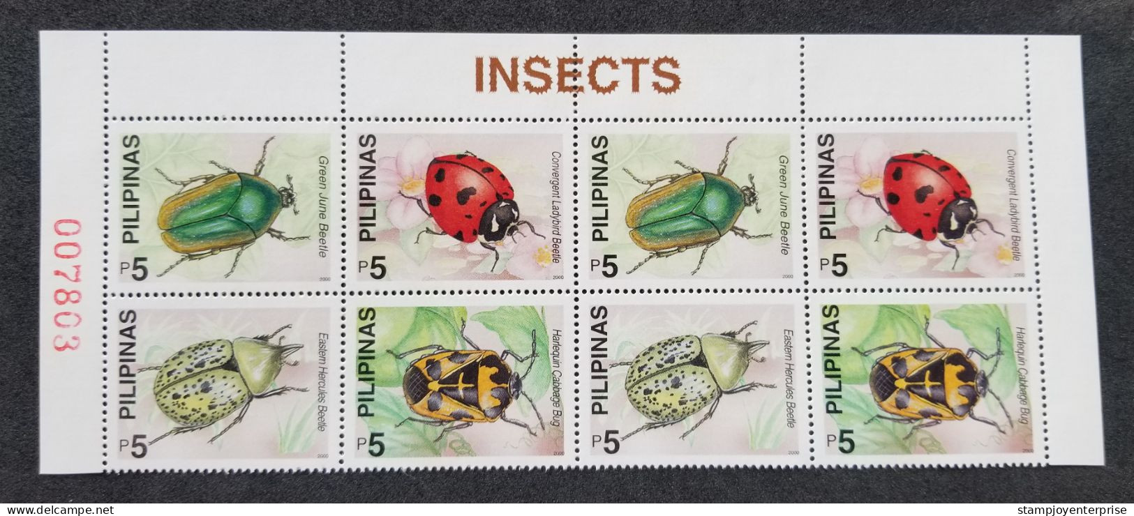 Philippines Insects 2000 Beetles Bug Ladybird Insect Beetle (stamp Title) MNH - Philippines