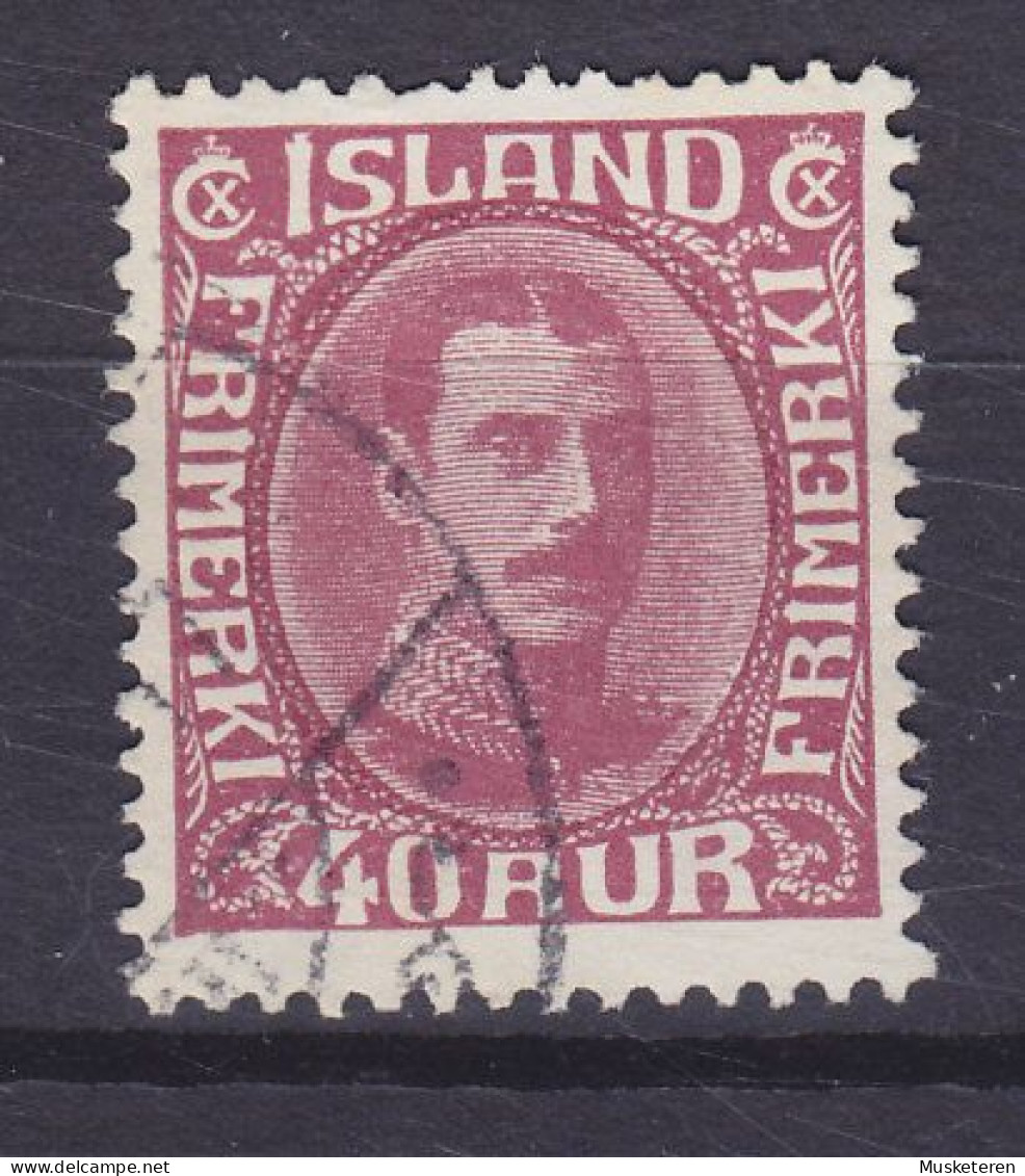 Iceland 1920 Mi. 94, 40 Aur Christian X. (2 Scans) - Oblitérés