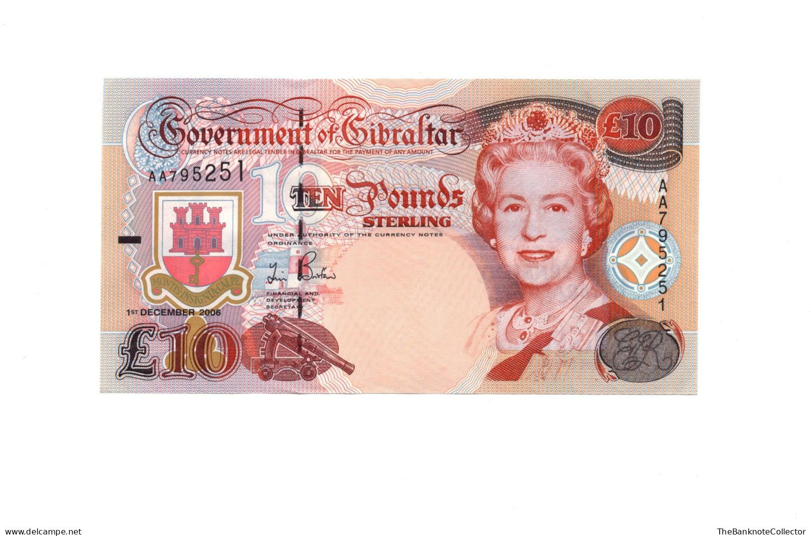 Gibraltar 10  Pounds 2006 QEII P-36 UNC - Gibraltar